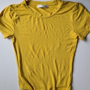 Sunflower yellow baby tee bodysuit